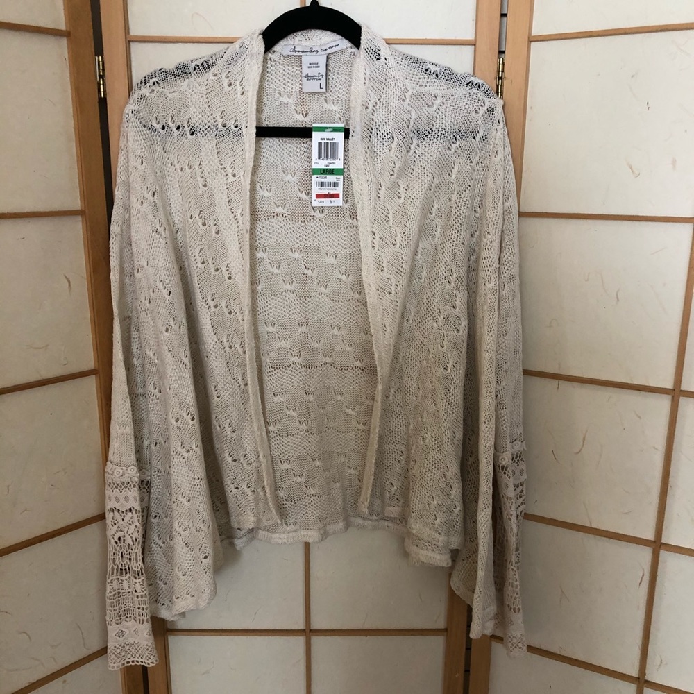 American Rag  Open  Crotchet Sweater